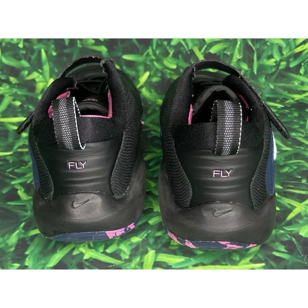 Nike IsoFly Kids Basketball Shoes Sneakers Size 13C Black Blue Pink FQ7670-003